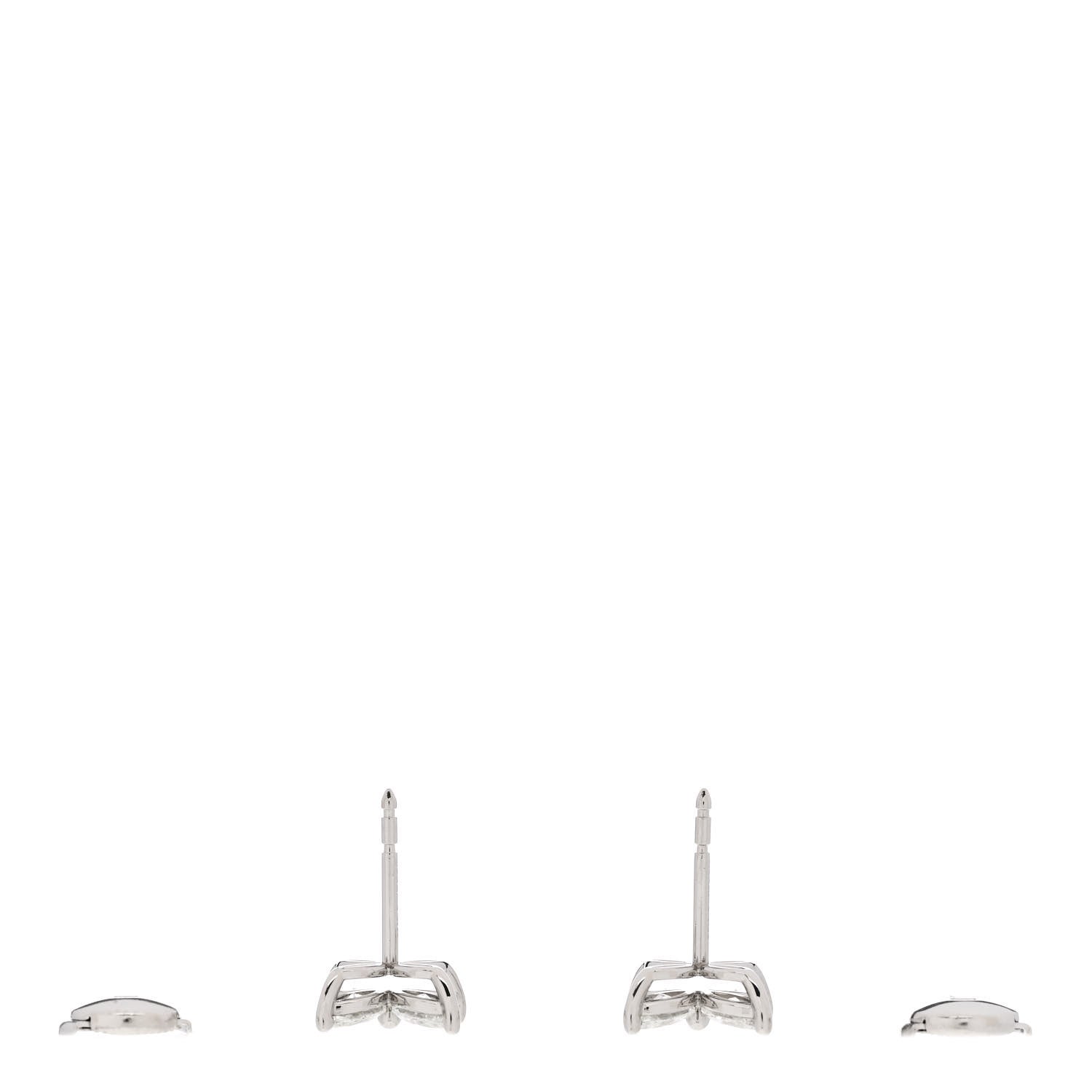 Tiffany Platinum Diamond Large Victoria Earrings 3 of 5