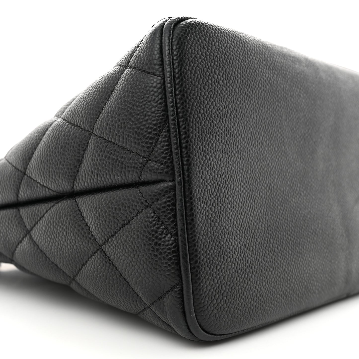 Caviar Quilted Medallion Tote Black