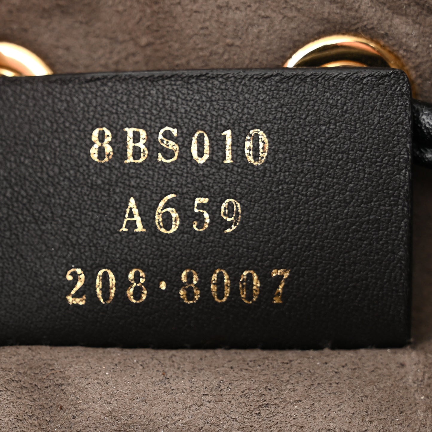 Vitello Liberty F is Fendi Bi-Color FF 1974 Embossed Mini Mon Tresor Bucket Bag Maya Black