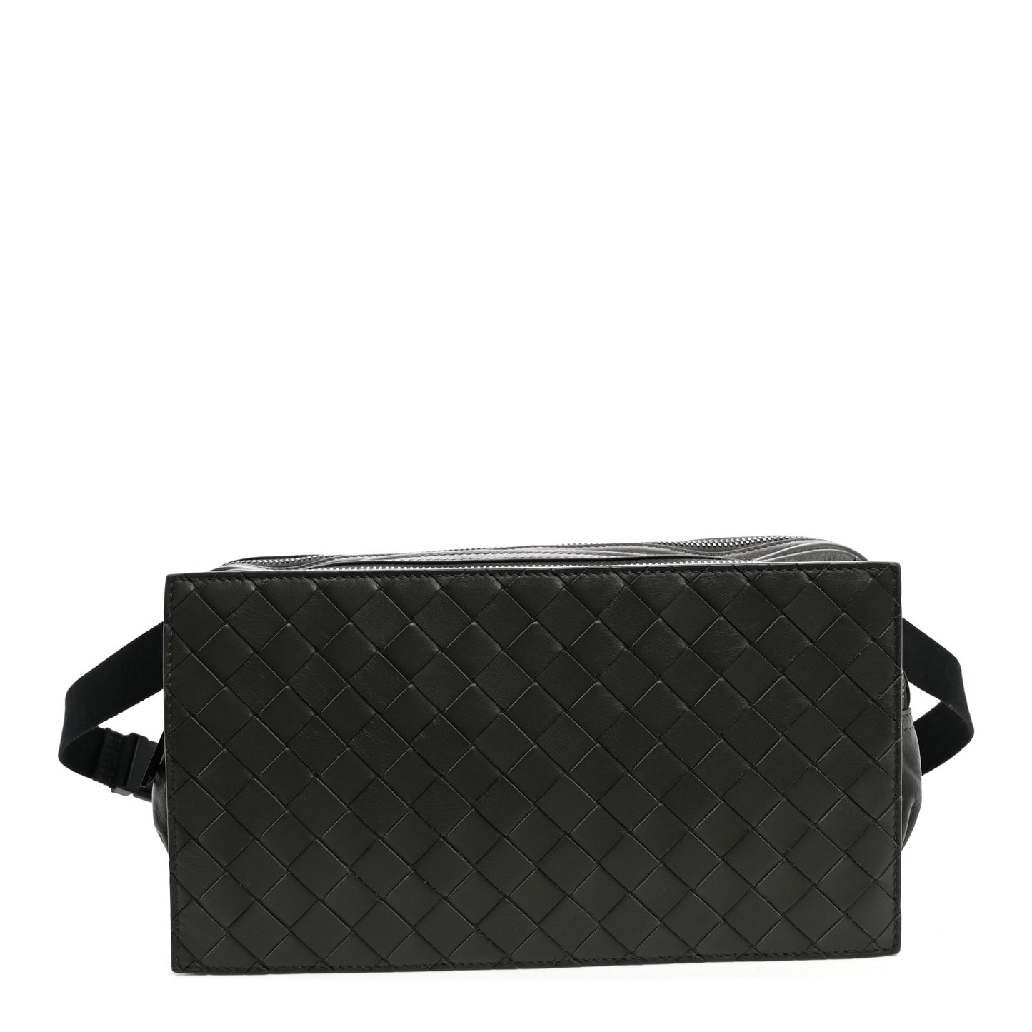 Nappa Intrecciato Belt Bag Light Graphite