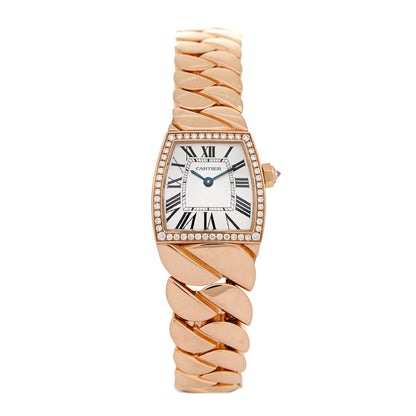 Cartier 18K Pink Gold Diamond Bezel 22mm La Dona Quartz Watch 1 of 6