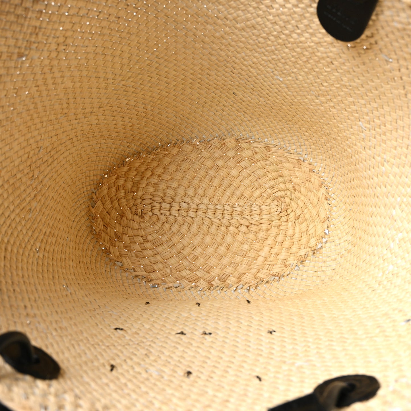Calfskin Raffia Paulas Ibiza Sparkling Metallic Anagram Basket Tote Bag Natural Silver