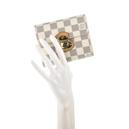 Louis Vuitton Damier Azur Joey Wallet 2 of 7