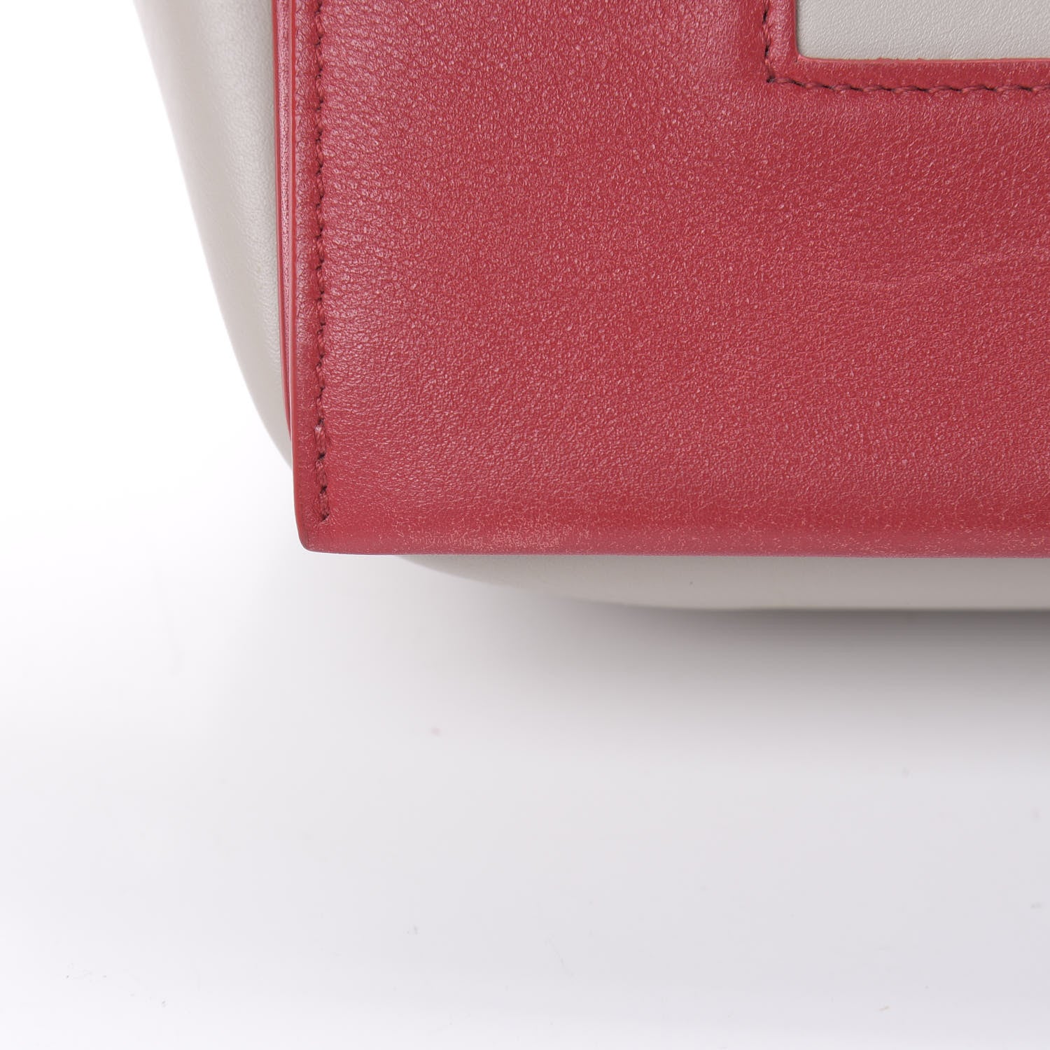 Celine Shiny Smooth Calfskin Medium Frame Shoulder Bag Poppy Red Clay 11 of 14