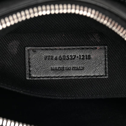 Saint Laurent Raffia Canvas Monogram Lou Camera Bag Black 7 of 15
