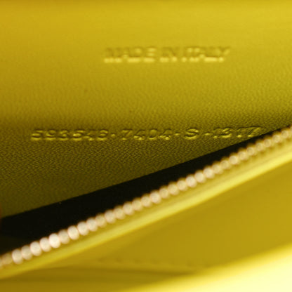 Balenciaga Shiny Calfskin Crocodile Embossed Small Hourglass Top Handle Bag Light Yellow 8 of 11