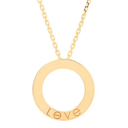 Cartier 18K Yellow Gold LOVE Pendant Necklace 3 of 4