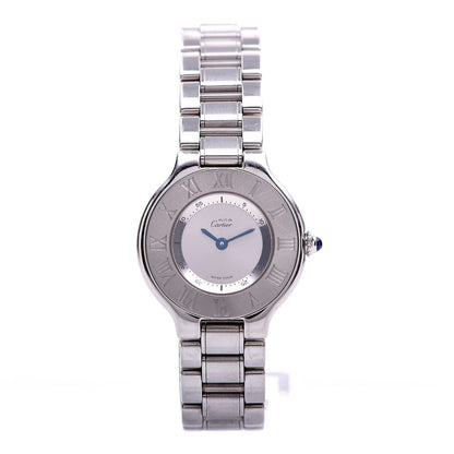 Cartier Stainless Steel 28mm Must De 21 Quartz Watch 1 of 6