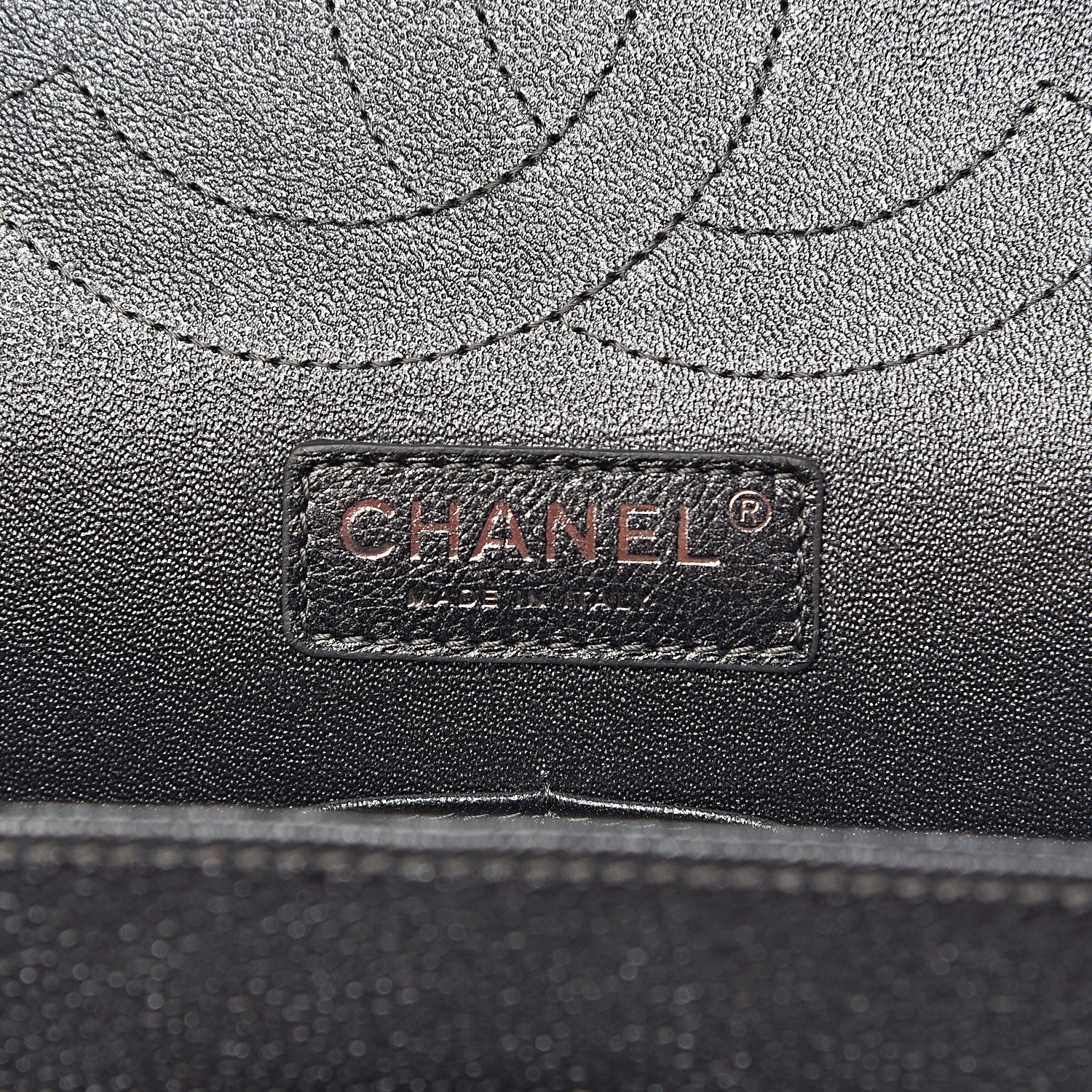 Chanel Pearly Caviar Quilted Jumbo Double Flap Black 7 of 12
