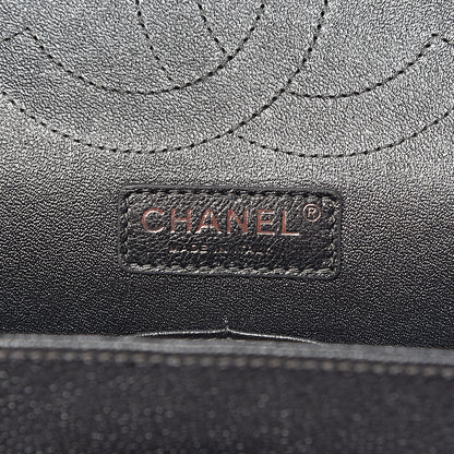 Chanel Pearly Caviar Quilted Jumbo Double Flap Black 7 of 12