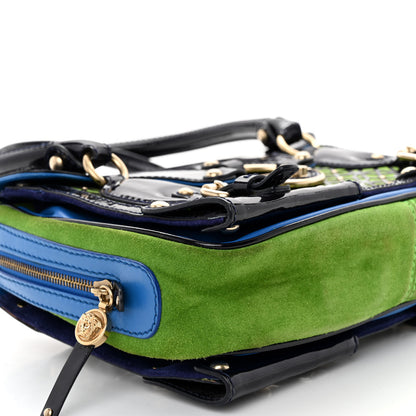 Versace Patent Suede Carla Handle Bag 9 of 11