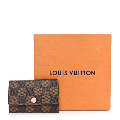 Louis Vuitton Damier Ebene Multicles 6 Key Holder Rose Ballerine 8 of 9