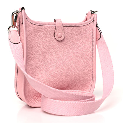 Hermes Taurillon Clemence Evelyne TPM Rose Sakura 3 of 11