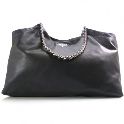 Prada Soft Calf Chain Tote Baltico 1 of 11
