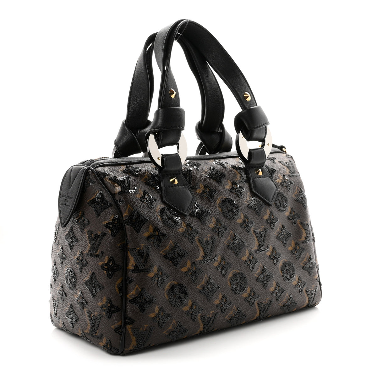 Monogram Sequins Eclipse Speedy 28 Black
