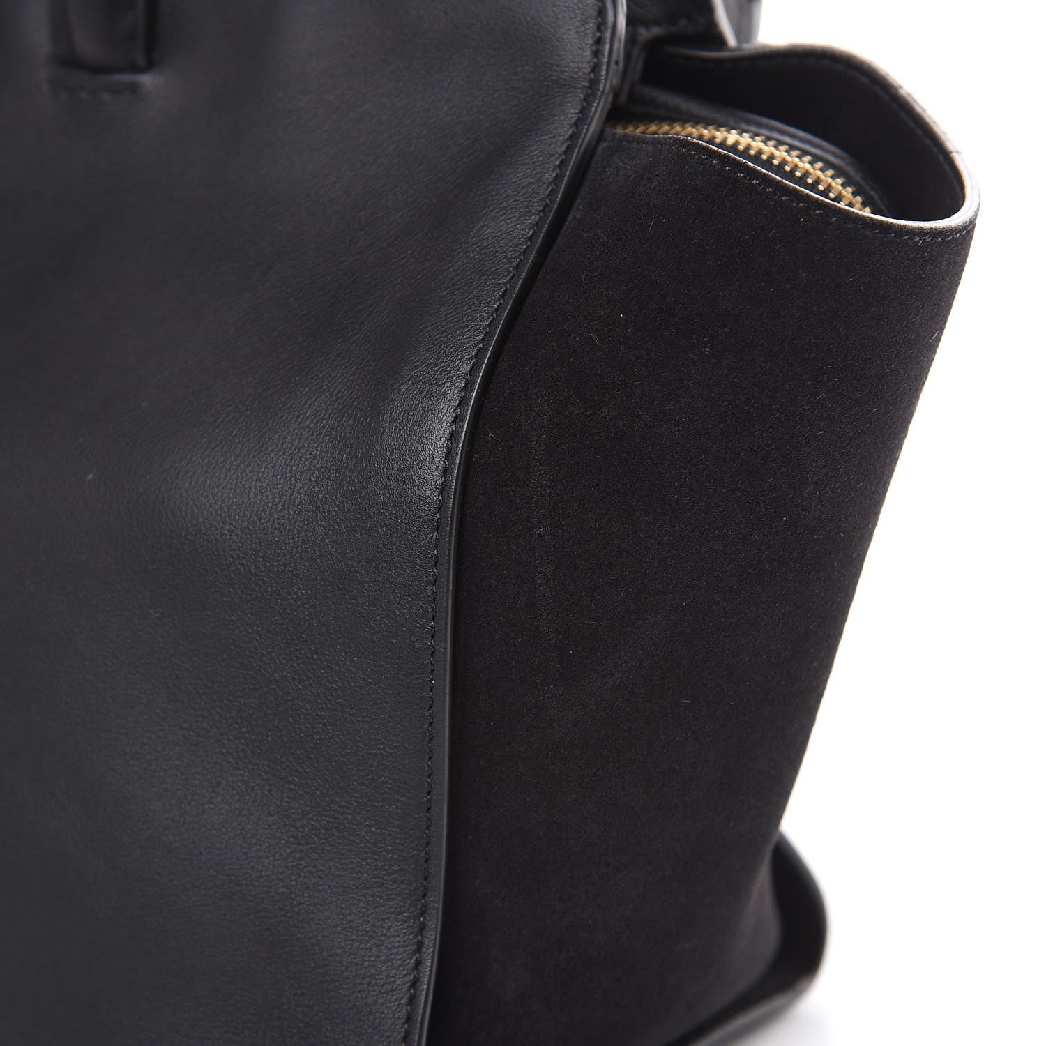 Saint Laurent Calfskin Suede Small Monogram Downtown Cabas Black 15 of 15