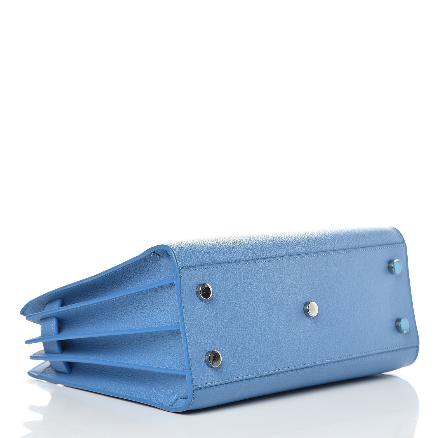 Saint Laurent Grained Calfskin Baby Sac De Jour Blue Clair 4 of 11