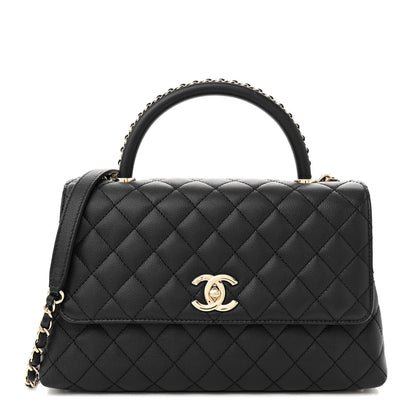 Chanel Caviar Quilted Small Coco Chain Handle Flap Black 1 of 11
