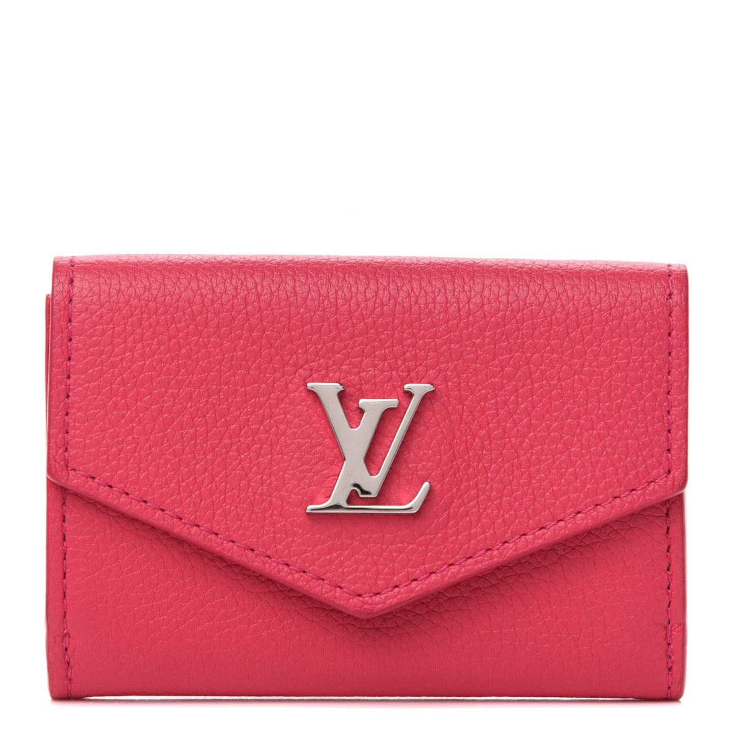 Calfskin Lockmini Wallet Hot Pink