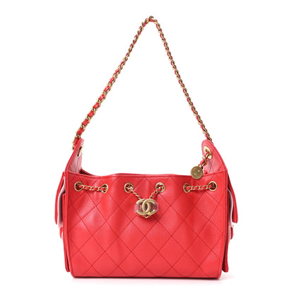 Chanel Caviar Quilted Mini Chanel 25 Handbag Dark Red 1 of 11