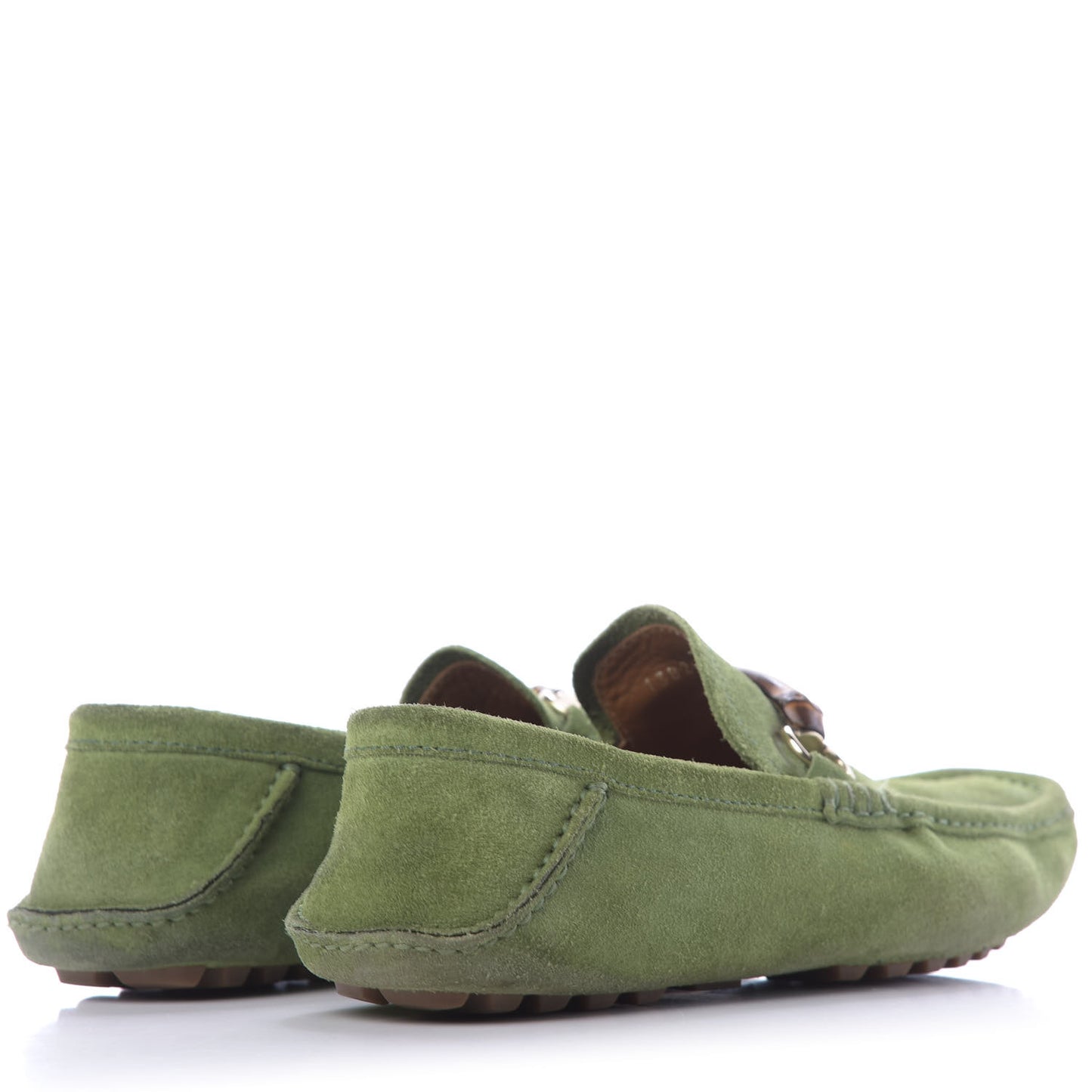 Suede Mens Bamboo Horsebit Moccasin 9 Green