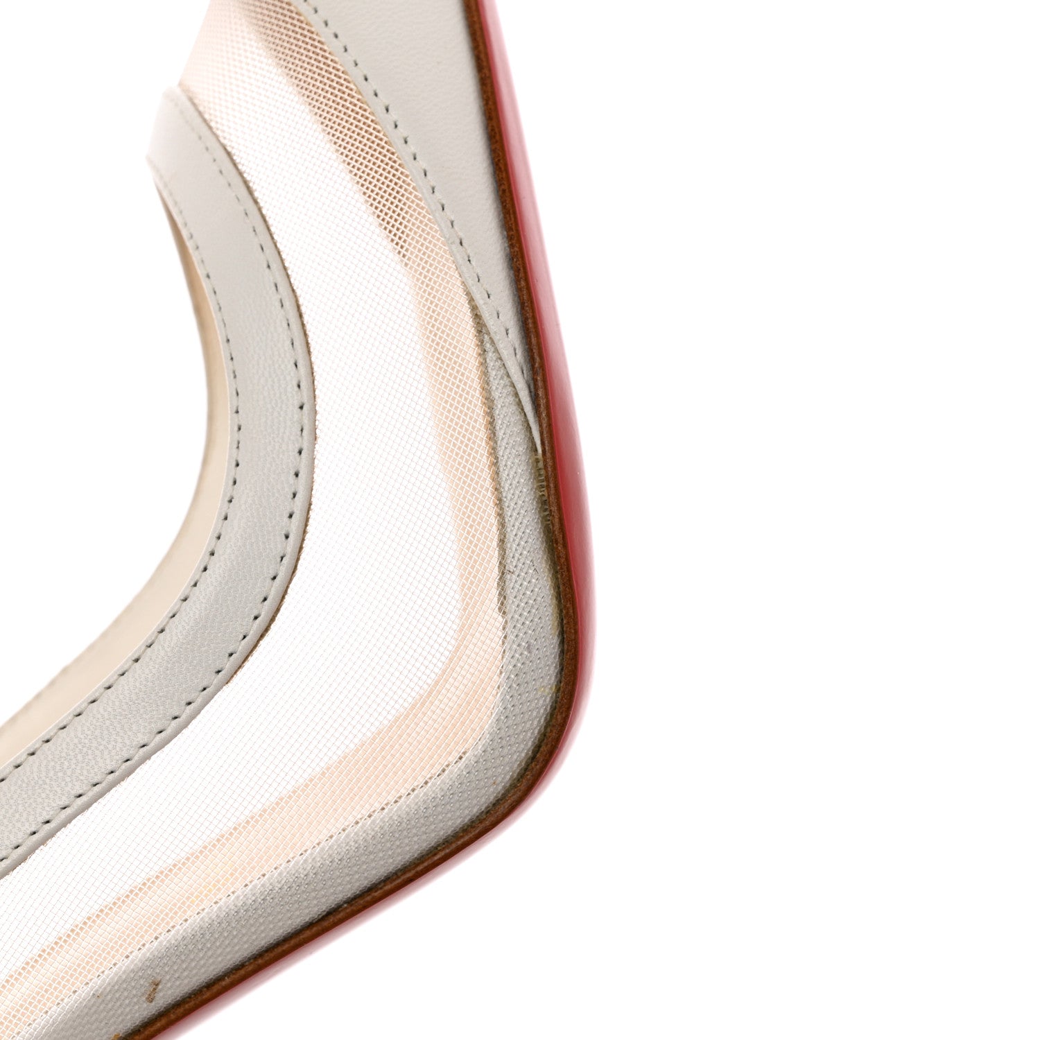 Christian Louboutin Kid Rete Galativi 100 Pumps 39.5 Bianco 11 of 13