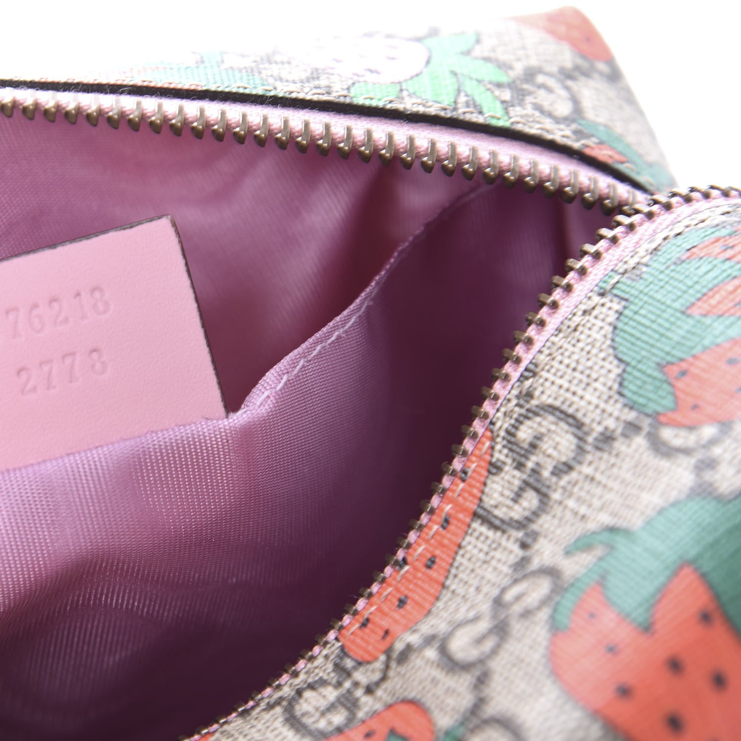 Gucci GG Supreme Monogram Strawberry Cosmetic Case 9 of 11