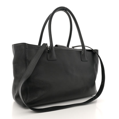 Chanel Calfskin Cerf Executive Shopper Tote Black 3 of 14