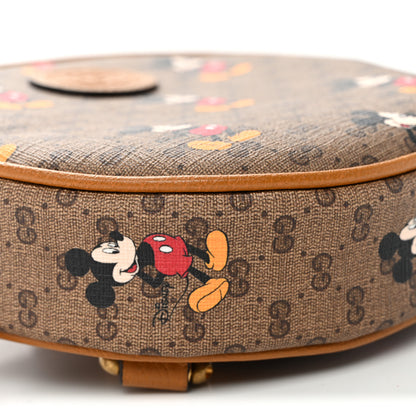 Gucci X DISNEY Mini Vintage GG Supreme Monogram Mickey Mouse Round Backpack  Beige Vintage Sun Oil 9 of 10