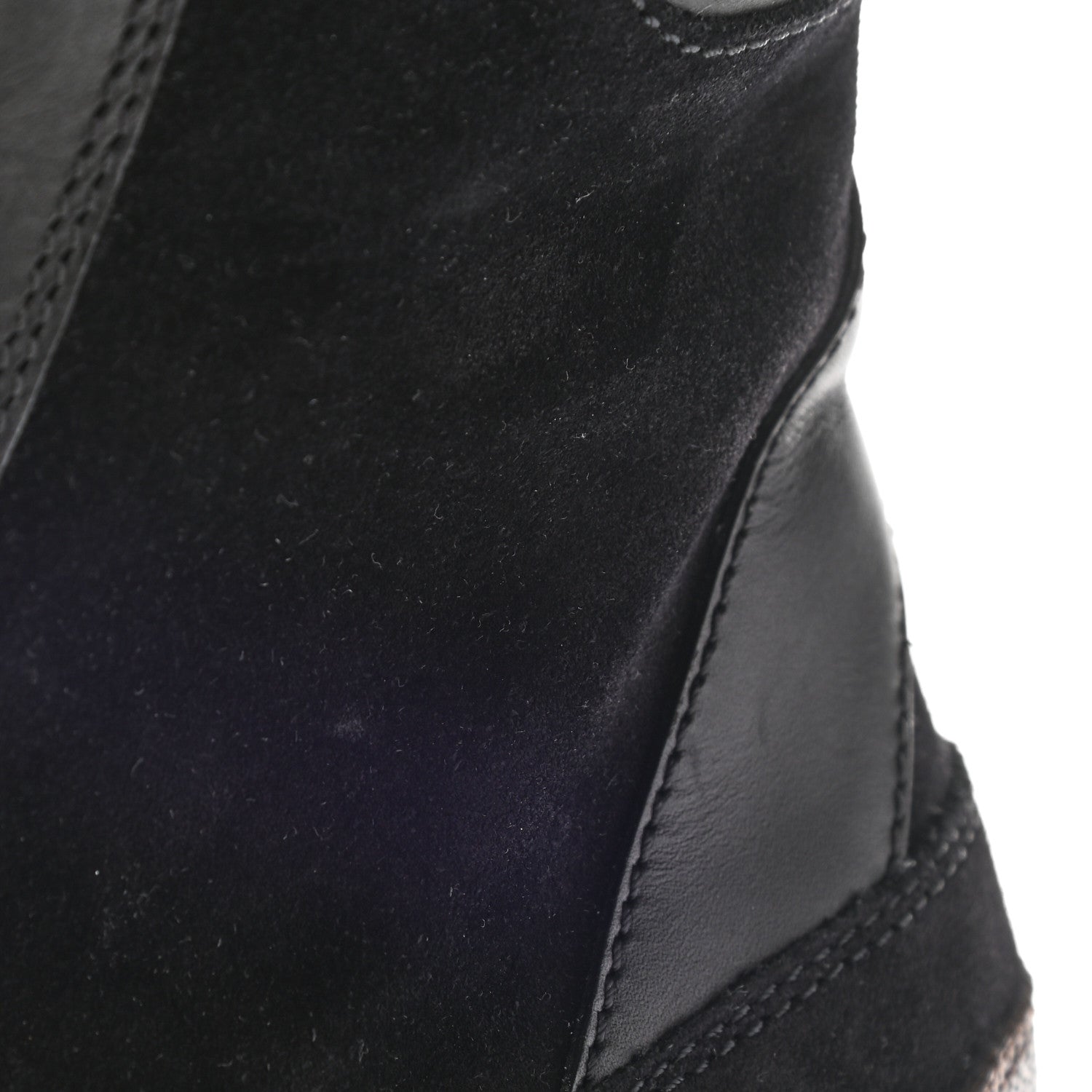 Louis Vuitton Suede Calfskin Monogram Laureate Platform Desert Boots 38.5 Black 10 of 13