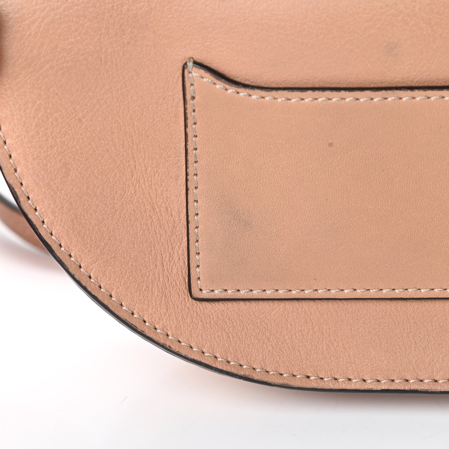 Chloe Calfskin Suede Patchwork Small Nile Bracelet Minaudiere Bag Beige Brown 13 of 15