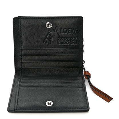 Loewe X SPIRITED AWAY Calfskin Susuwatari Compact Zip Wallet Havane 6 of 11