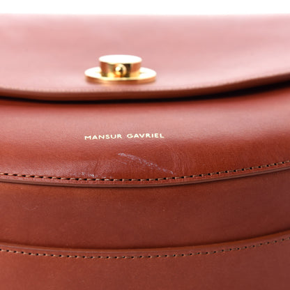 Mansur Gavriel Vegetable Tanned Saddle Crossbody Bag Brandy 8 of 10