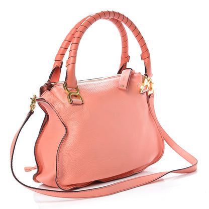 Chloe Calfskin Medium Marcie Satchel Coral Pop 4 of 12