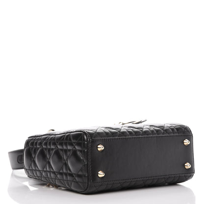 Christian Dior Lambskin Cannage Small Lucky Badges My Lady Dior Black 5 of 8