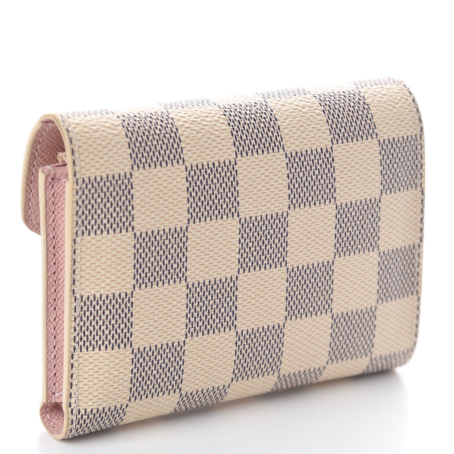 Damier Azur Victorine Wallet Rose Ballerine