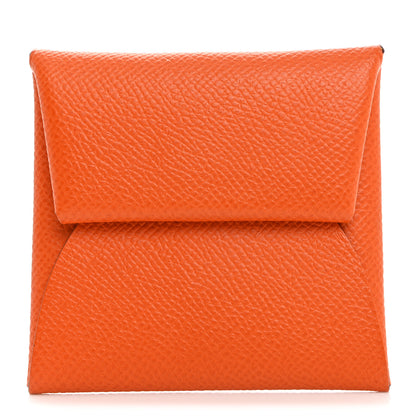 Hermes Epsom Bastia Verso Coin Purse Orange Lime 1 of 8