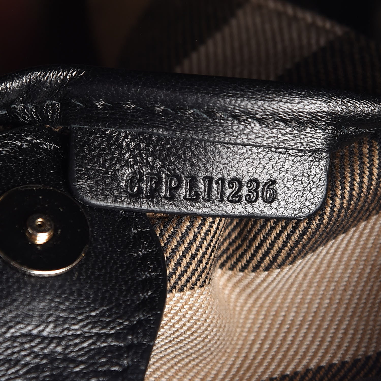 Burberry Lambskin Quilted Baby Banner Tote Black 8 of 18