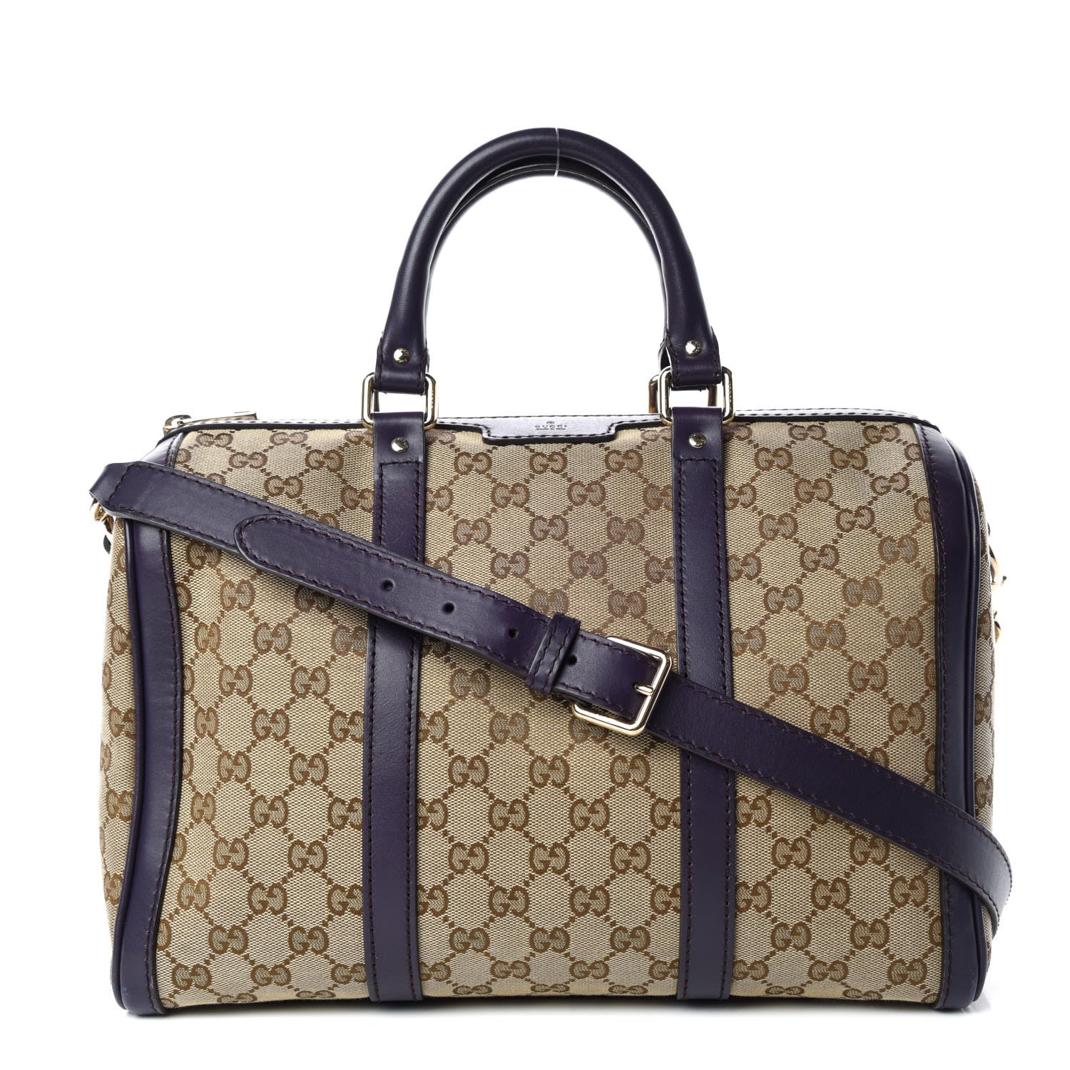 Gucci Monogram Medium Joy Boston Purple 1 of 13