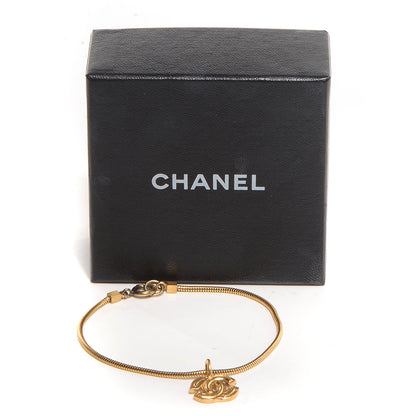 Chanel CC Logo Charm Bracelet Gold 6 of 6