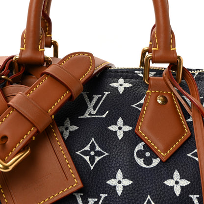 Louis Vuitton Calfskin Monogram Speedy P9 Bandouliere 25 Indigo 14 of 18