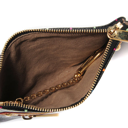 Louis Vuitton Monogram Multicolor Pochette Plate MM Black 5 of 7
