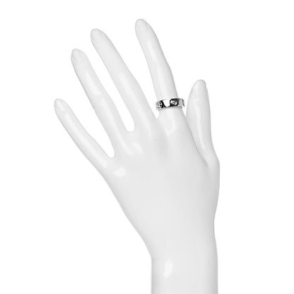 Cartier 18K White Gold 3 Diamond 5.5mm LOVE Ring 50 5.25 2 of 4