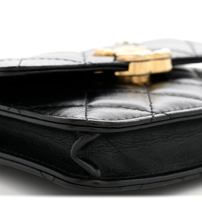 Chanel Calfskin Quilted Perfect Fit Coin Purse With Chain Black 8 of 12