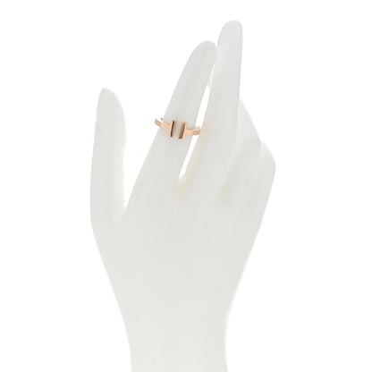 Tiffany 18K Rose Gold T Square Ring 49 5 2 of 4