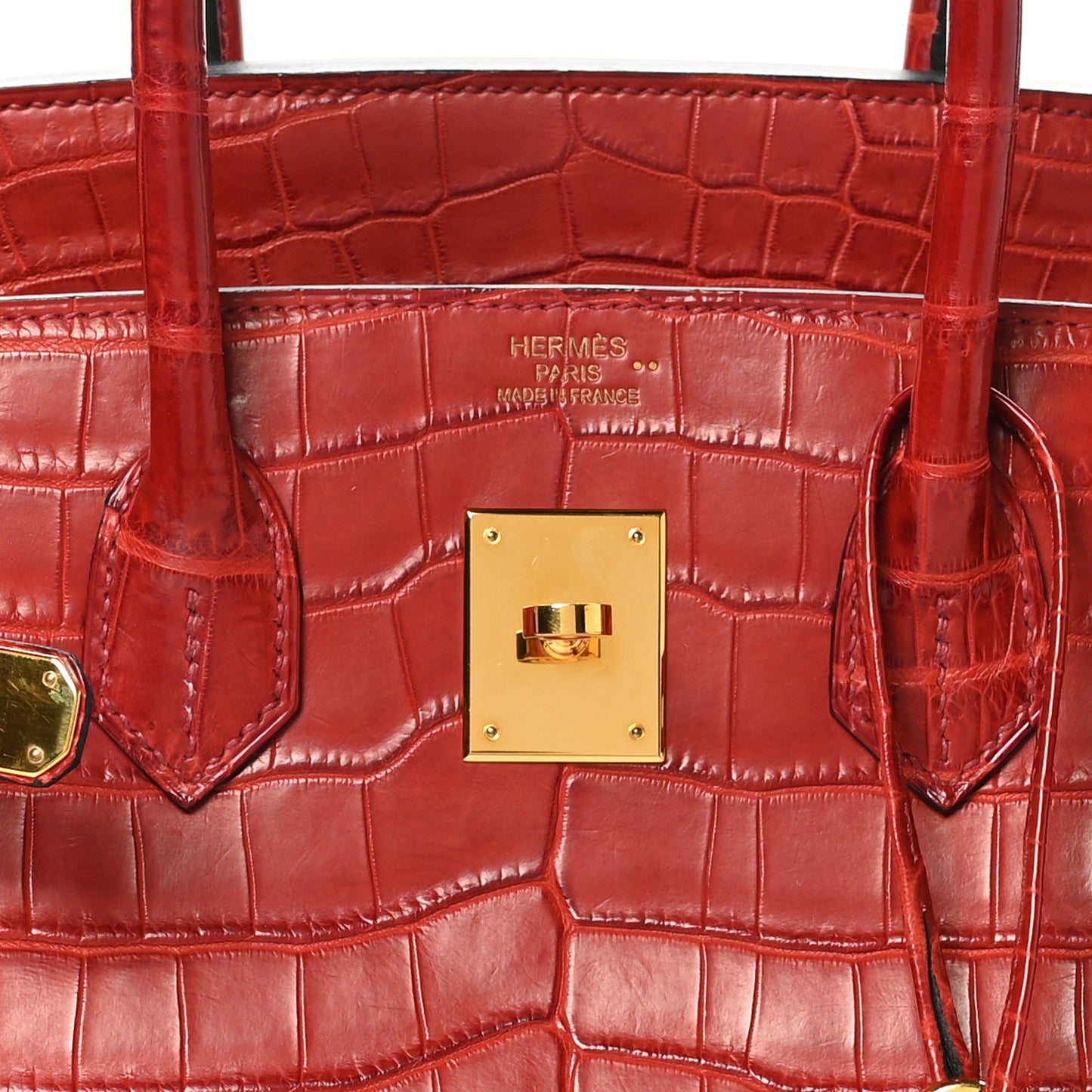 Matte Niloticus Crocodile Birkin 35 Rouge H