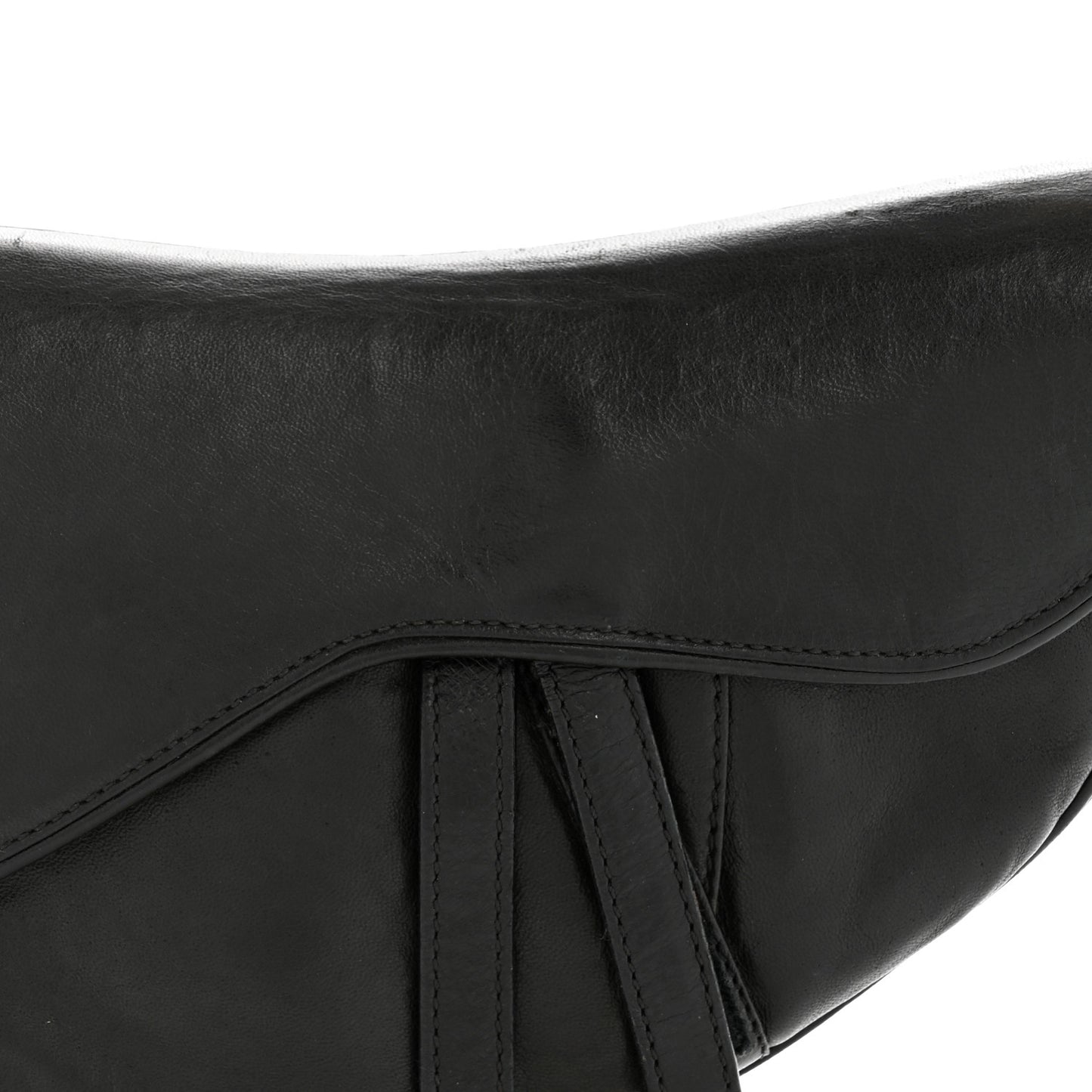Calfskin Saddle Bag Black