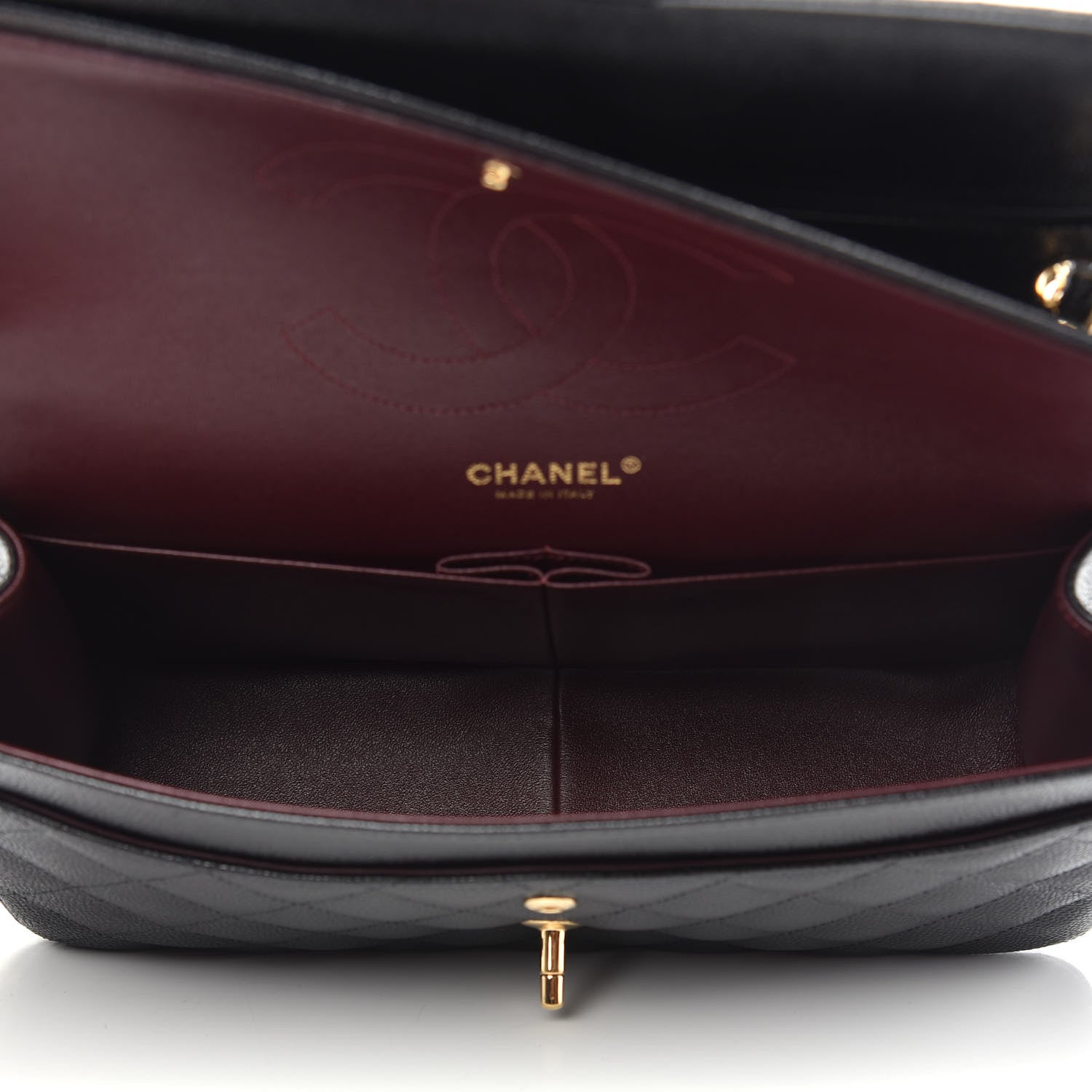 Chanel Caviar Quilted Jumbo Double Flap Black 6 of 11