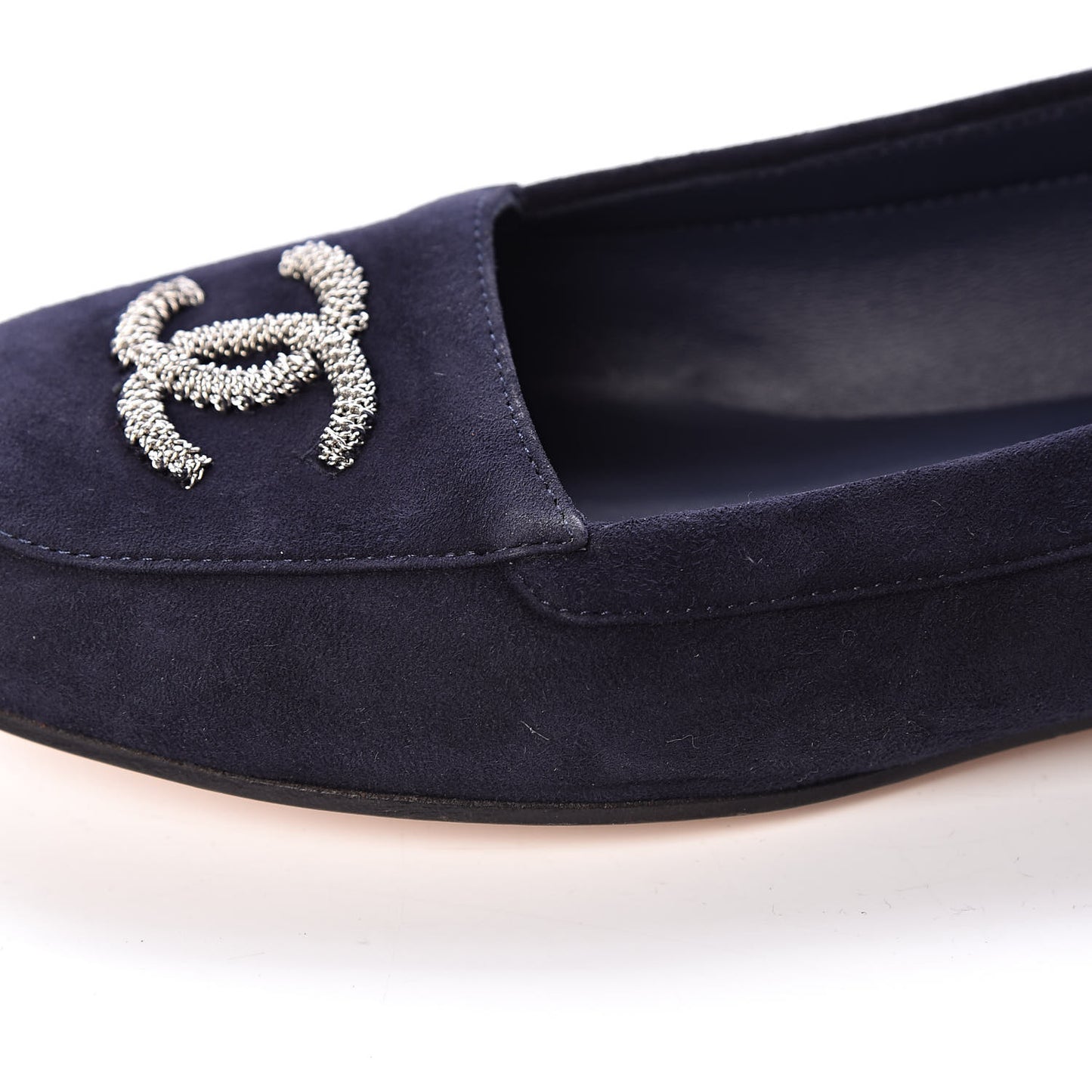 Kid Suede CC Flats 37.5 Navy