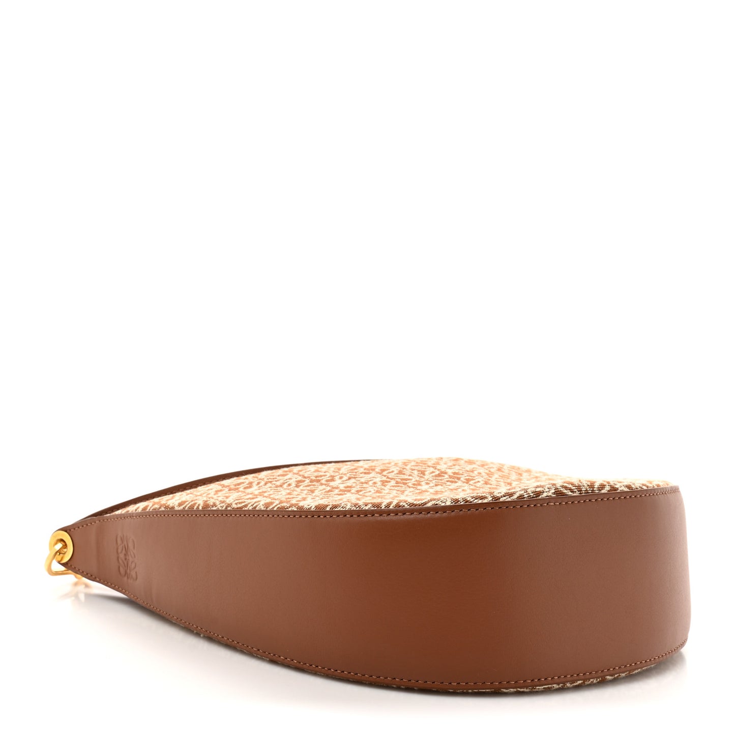 Jacquard Anagram Calfskin Luna Bag Tan Pecan